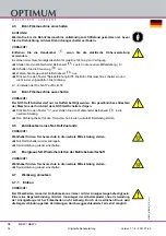 Предварительный просмотр 34 страницы Optimum 3338460 Operating Manual