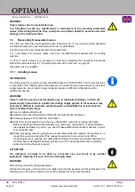 Предварительный просмотр 10 страницы Optimum 3346240 Operating Manual