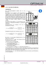 Preview for 39 page of Optimum 3425010 Operating Manual