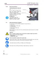 Предварительный просмотр 11 страницы Optimum B16 H Vario Operating Manual