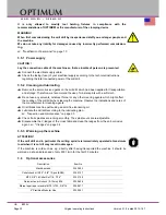 Preview for 22 page of Optimum BF20 V Operating Manual