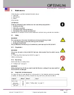 Preview for 33 page of Optimum BF20 V Operating Manual