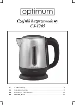 Предварительный просмотр 1 страницы Optimum CJ-1205 Operating Instructions Manual