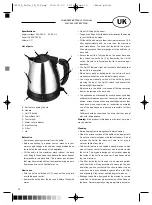 Preview for 10 page of Optimum CJ-2008 Dalia Operating Instructions Manual