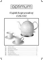 Optimum CJS-1312 Operating Instructions Manual предпросмотр