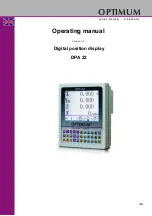 Предварительный просмотр 1 страницы Optimum DPA 22 Operating Manual