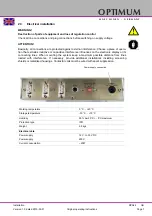 Предварительный просмотр 7 страницы Optimum DPA 22 Operating Manual