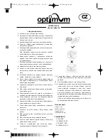 Предварительный просмотр 22 страницы Optimum FT-2503 Operating Instructions Manual