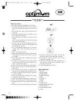 Preview for 10 page of Optimum FT-2504 Operating Instructions Manual