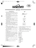 Preview for 22 page of Optimum FT-2504 Operating Instructions Manual