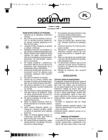 Preview for 5 page of Optimum FT-2525 Operating Instructions Manual