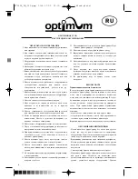 Preview for 8 page of Optimum FT-2525 Operating Instructions Manual