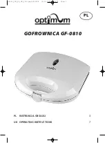 Optimum GF-0810 Operating Instructions Manual preview