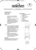 Preview for 7 page of Optimum GPQ-10A Operating Instructions Manual