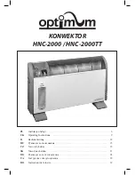 Предварительный просмотр 1 страницы Optimum HNC-2000 Operating Instructions Manual