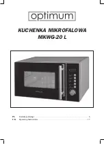 Предварительный просмотр 1 страницы Optimum MKWG-20 Operating Instructions Manual