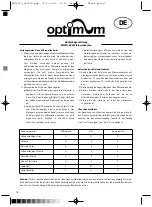 Предварительный просмотр 16 страницы Optimum MWLG-22L Operating Instructions Manual