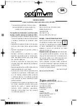 Предварительный просмотр 54 страницы Optimum OK-3000 Operating Instructions Manual