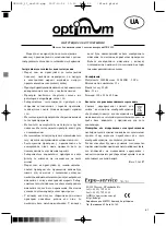 Предварительный просмотр 61 страницы Optimum OK-3000 Operating Instructions Manual