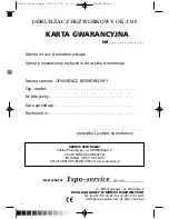 Предварительный просмотр 2 страницы Optimum OK-4140 Operating Instructions Manual