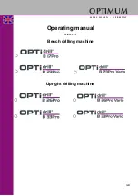 Предварительный просмотр 1 страницы Optimum OPTIDRILL B 17PRO Operating Manual