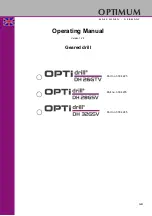 Optimum OPTidrill DH 26GTV Operating Manual preview