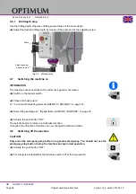 Preview for 38 page of Optimum OPTidrill DH 26GTV Operating Manual