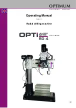 Предварительный просмотр 1 страницы Optimum OPTidrill RD 4 Operating Manual