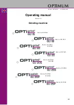 Optimum OPTIgrind GU15 Operating Manual preview