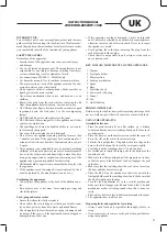 Preview for 11 page of Optimum optima OP-1050 Operating Instructions Manual