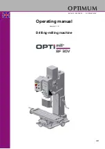 Предварительный просмотр 1 страницы Optimum Optimill BF 30V Operating Manual