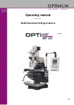 Optimum OPTIMILL MF 2V Operating Manual предпросмотр