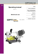 Optimum OPTIsaw SQ-V13 Operating Manual предпросмотр