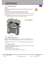 Preview for 22 page of Optimum OPTIturn TU 3008 Operating Manual