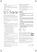 Preview for 13 page of Optimum OS-1711 Operating Instructions Manual