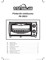 Optimum PK-0920 Operating Instructions Manual preview