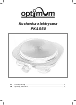 Optimum PK-1550 Operating Instructions Manual preview