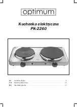 Предварительный просмотр 1 страницы Optimum PK-2260 Operating Instructions Manual