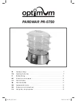 Preview for 1 page of Optimum PR-0750 Operating Instructions Manual