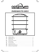 Optimum PR-0850 Operating Instructions Manual предпросмотр