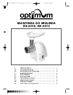 Optimum RK-0510 Operating Instructions Manual preview