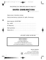 Предварительный просмотр 2 страницы Optimum RK-0510 Operating Instructions Manual