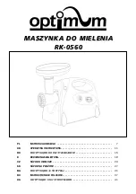 Preview for 1 page of Optimum RK-0560 Operating Instructions Manual
