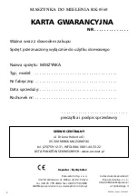 Предварительный просмотр 2 страницы Optimum RK-0560 Operating Instructions Manual