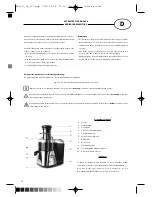 Предварительный просмотр 18 страницы Optimum RK-0610 "FRUTIA" Operating Instructions Manual