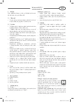 Preview for 10 page of Optimum RK-1210 Operating Instructions Manual