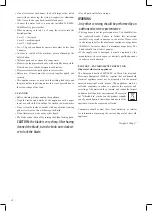 Preview for 10 page of Optimum RK-1600 Operating Instructions Manual