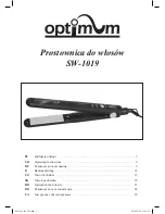 Optimum SW-1019 Operating Instructions Manual предпросмотр