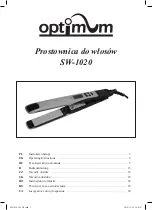 Preview for 1 page of Optimum SW-1020 Operating Instructions Manual