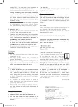 Preview for 27 page of Optimum SW-1020 Operating Instructions Manual